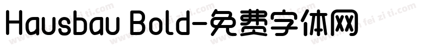Hausbau Bold字体转换